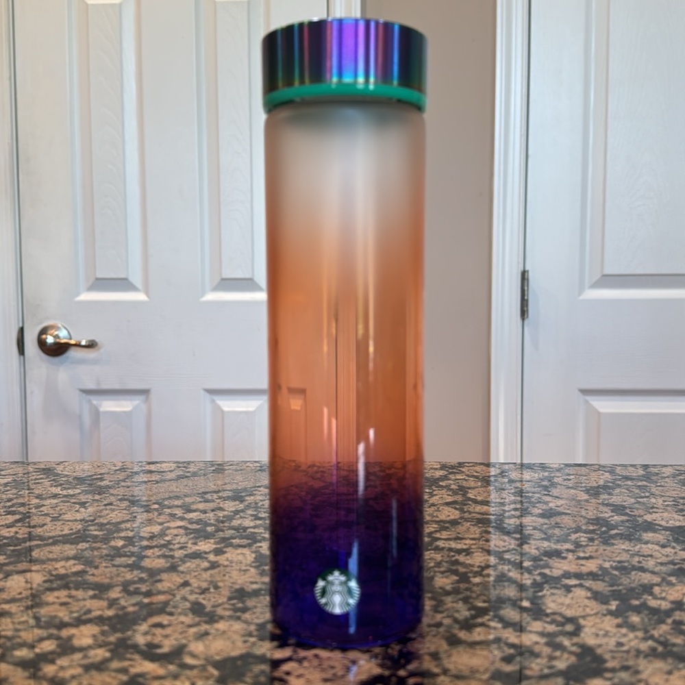 Starbucks Multicolor Ombre 18 oz glass Tumbler